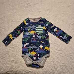 Baby boden boys 18-24 months blue with dinosaur bodysuit EUC or better